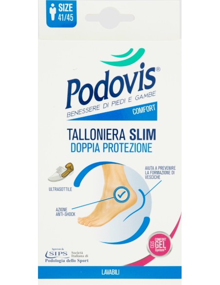 podovis talloniera slim doppia protezione comfort gel system - uomo 41/45: tuttocasashop.live: prodotti per bucato e tessuti