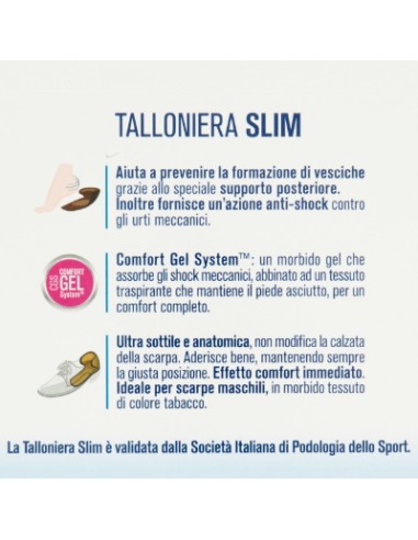 podovis talloniera slim doppia protezione comfort gel system - uomo 41/45: tuttocasashop.live: prodotti per bucato e tessuti