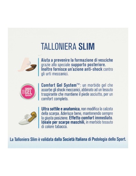 podovis talloniera slim doppia protezione comfort gel system - uomo 41/45: tuttocasashop.live: prodotti per bucato e tessuti