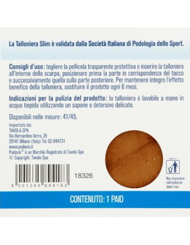 podovis talloniera slim doppia protezione comfort gel system - uomo 41/45: tuttocasashop.live: prodotti per bucato e tessuti