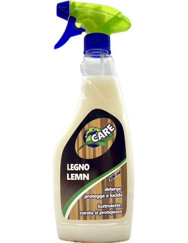 care detergente legno spray 500ml - deterge protegge e lucida: tuttocasashop.live: pulizia e cura della casa