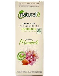natural'e' crema viso ipoallergenica nutriente - 75ml - olio di mandorle: tuttocasashop.live: igiene e cura della persona