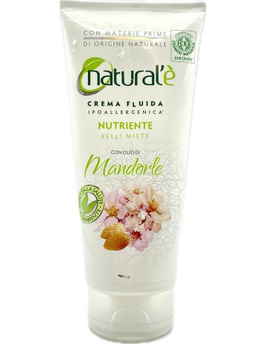 natural'e' crema fluida ipoallergenica nutriente - 200ml - olio di mandorle: tuttocasashop.live: igiene e cura della persona