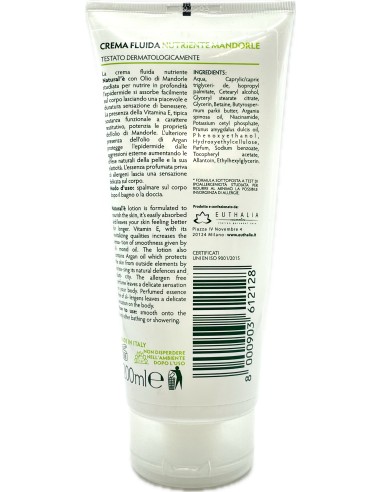 natural'e' crema fluida ipoallergenica nutriente - 200ml - olio di mandorle: tuttocasashop.live: igiene e cura della persona