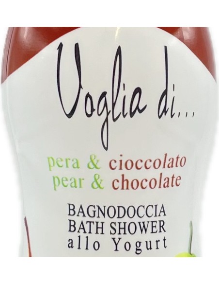 voglia di... bagnodoccia allo yogurt - 250ml - pera & cioccolato: tuttocasashop.live: igiene e cura della persona