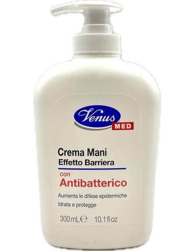 venus med crema mani effetto barriera - 300ml - con antibatterico: tuttocasashop.live: igiene e cura della persona