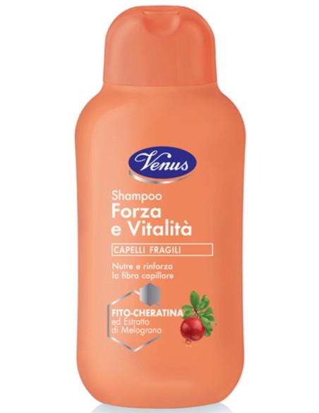 venus shampoo 250ml - forza e vitalita' - fito-cheratina - melograno: tuttocasashop.live: igiene e cura della persona