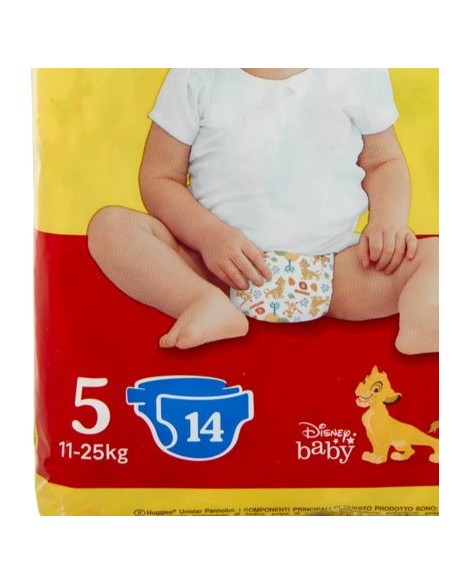 huggies unistar - 14 pannolini taglia 5 junior 11-25 kg: tuttocasashop.live: igiene e cura della persona