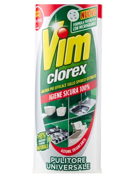 vim clorex detergente in polvere per superfici - 750g: tuttocasashop.live: pulizia e cura della casa