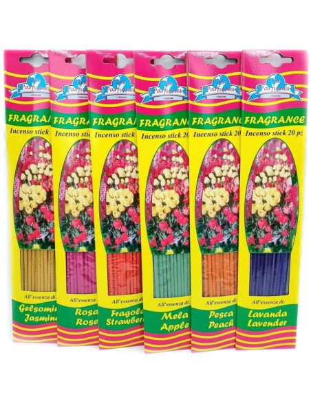 les parfumes incensi - incenso stick 20 pezzi - rosa - rose: tuttocasashop.live: pulizia e cura della casa