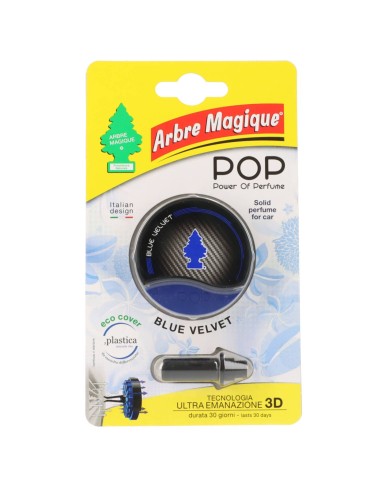 arbre magique pop power of perfume - deodorante per auto - blue velvet: tuttocasashop.live: pulizia e cura della casa