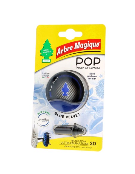 arbre magique pop power of perfume - deodorante per auto - blue velvet: tuttocasashop.live: pulizia e cura della casa