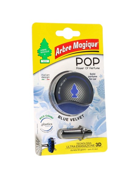 arbre magique pop power of perfume - deodorante per auto - blue velvet: tuttocasashop.live: pulizia e cura della casa