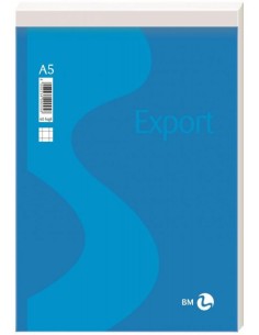 blocco appunti - block notes - a5 12x21cm - a quadretti 5mm - 50 fogli: tuttocasashop.live: altro - bazar