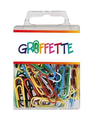 graffette fermacarta colorate - colori assortiti: tuttocasashop.live: altro - bazar