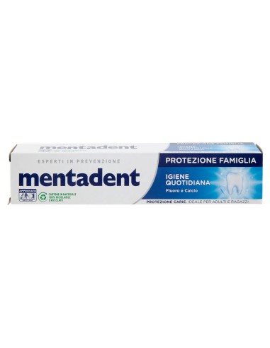 mentadent dentifricio 75ml - protezione famiglia - igiene quotidiana: tuttocasashop.live: igiene e cura della persona