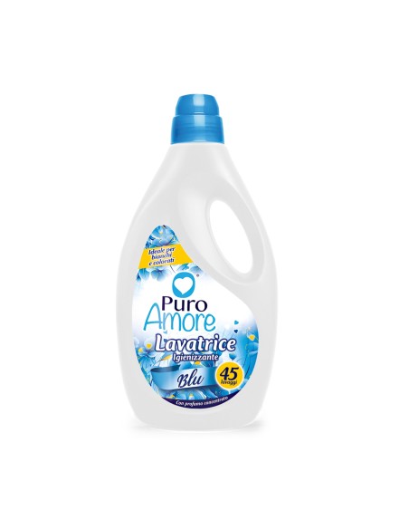 puro amore detersivo liquido lavatrice 45 lavaggi 2025ml - igienizzante blu: tuttocasashop.live: prodotti per bucato e tessuti