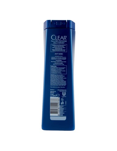 clear shampoo antiforfora 225ml - anti sebo - per capelli e cute grassa: tuttocasashop.live: igiene e cura della persona