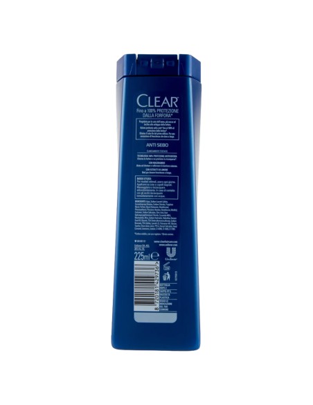 clear shampoo antiforfora 225ml - anti sebo - per capelli e cute grassa: tuttocasashop.live: igiene e cura della persona