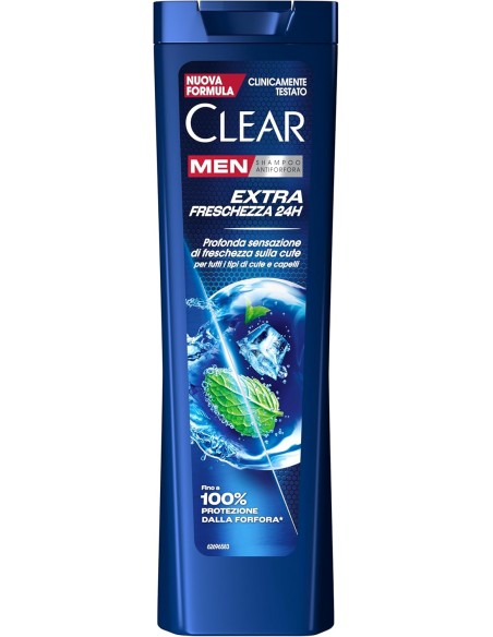 clear shampoo antiforfora 225ml - extra freschezza 24h: tuttocasashop.live: igiene e cura della persona