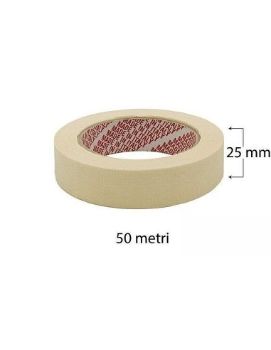 lc nastro adesivo di carta 25mm x 50 metri - gommata incollante a solvente: tuttocasashop.live: altro - bazar