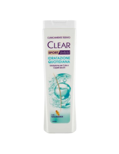 clear shampoo antiforfora - 225ml - sport - idratazione quotidiana: tuttocasashop.live: igiene e cura della persona