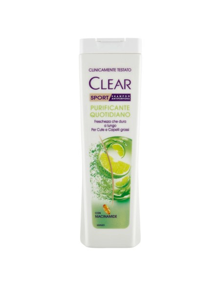 clear shampoo antiforfora - 225ml - sport - purificante quotidiano: tuttocasashop.live: igiene e cura della persona