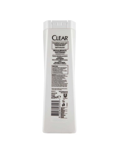 clear shampoo antiforfora - 225ml - sport - riequilibrante quotidiano: tuttocasashop.live: igiene e cura della persona
