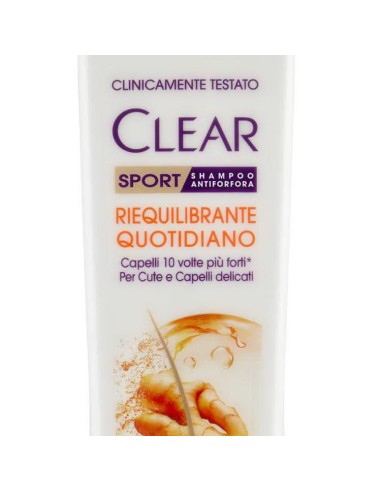 clear shampoo antiforfora - 225ml - sport - riequilibrante quotidiano: tuttocasashop.live: igiene e cura della persona