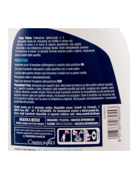 drago pulisan detergente anticalcare igienizzante spray - 600ml: tuttocasashop.live: pulizia e cura della casa