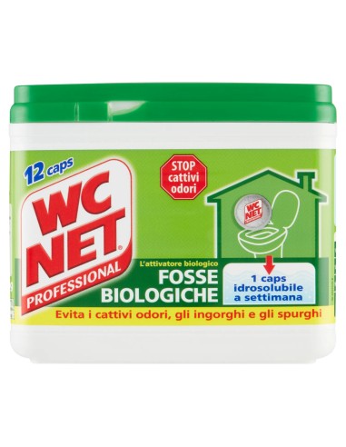 wc net fosse biologiche - 12 caps - evita cattivi odori ingorghi e spurghi: tuttocasashop.live: pulizia e cura della casa