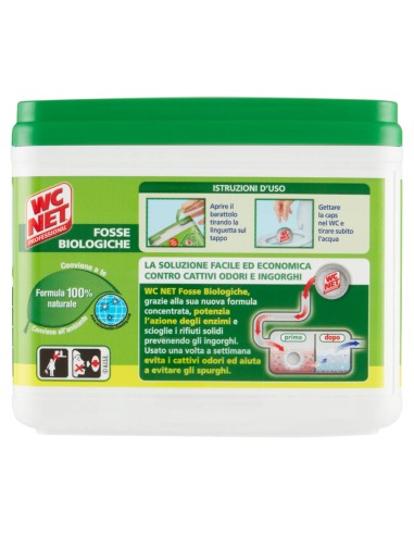 wc net fosse biologiche - 12 caps - evita cattivi odori ingorghi e spurghi: tuttocasashop.live: pulizia e cura della casa