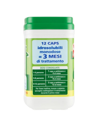 wc net fosse biologiche - 12 caps - evita cattivi odori ingorghi e spurghi: tuttocasashop.live: pulizia e cura della casa