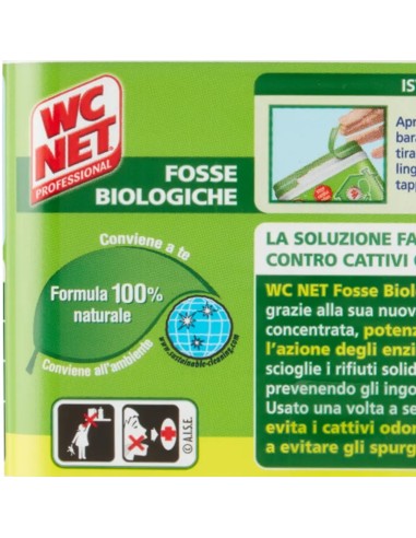 wc net fosse biologiche - 12 caps - evita cattivi odori ingorghi e spurghi: tuttocasashop.live: pulizia e cura della casa