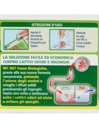 wc net fosse biologiche - 12 caps - evita cattivi odori ingorghi e spurghi: tuttocasashop.live: pulizia e cura della casa