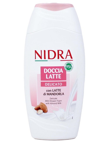 nidra docciaschiuma 250ml - doccia latte - delicato - con latte di mandorla: tuttocasashop.live: igiene e cura della persona