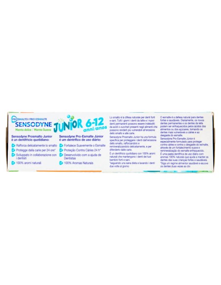 sensodyne dentifricio - 75ml - prosmalto junior 6-12 anni: tuttocasashop.live: igiene e cura della persona