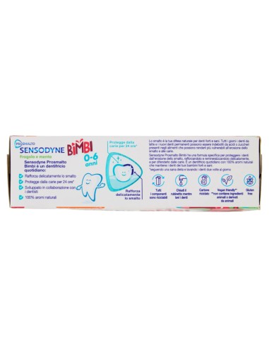 sensodyne dentifricio - 75ml - prosmalto kids 0-6 anni: tuttocasashop.live: igiene e cura della persona