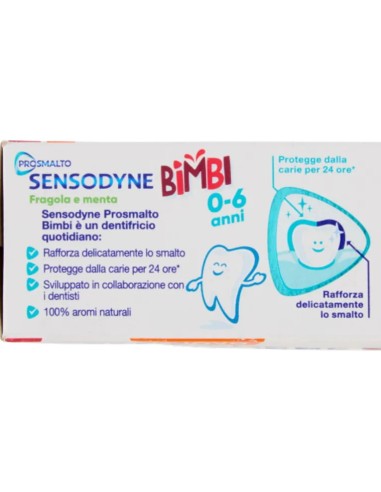 sensodyne dentifricio - 75ml - prosmalto kids 0-6 anni: tuttocasashop.live: igiene e cura della persona