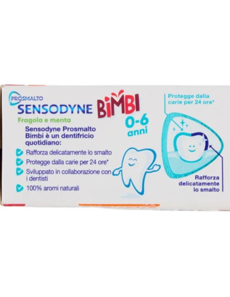 sensodyne dentifricio - 75ml - prosmalto kids 0-6 anni: tuttocasashop.live: igiene e cura della persona