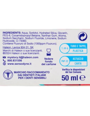 sensodyne dentifricio - 75ml - prosmalto kids 0-6 anni: tuttocasashop.live: igiene e cura della persona