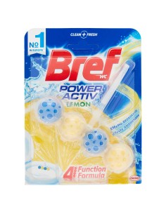bref wc power activ - tavoletta wc deodorante 4 funzioni - 50g - limone: tuttocasashop.live: pulizia e cura della casa