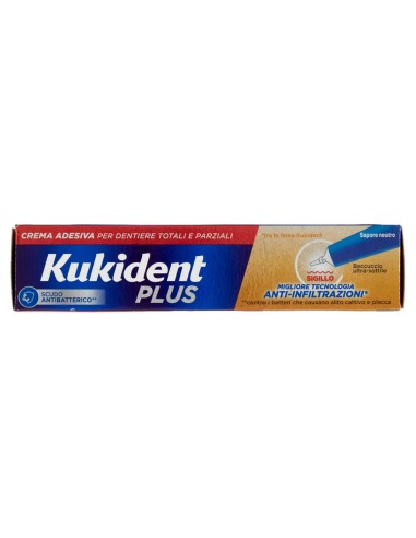kukident plus crema adesiva - 35g - sigillo antibatterico anti-infiltrazioni: tuttocasashop.live: igiene e cura della persona