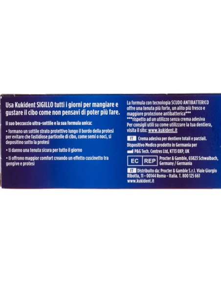 kukident plus crema adesiva - 35g - sigillo antibatterico anti-infiltrazioni: tuttocasashop.live: igiene e cura della persona
