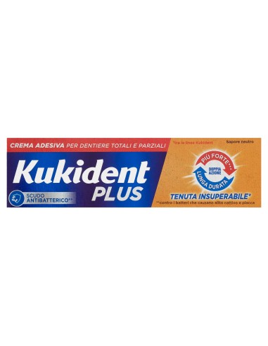 kukident plus crema adesiva - 35g - tenuta insuperabile - doppia azione: tuttocasashop.live: igiene e cura della persona