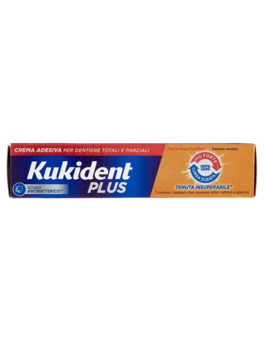 kukident plus crema adesiva - 35g - tenuta insuperabile - doppia azione: tuttocasashop.live: igiene e cura della persona