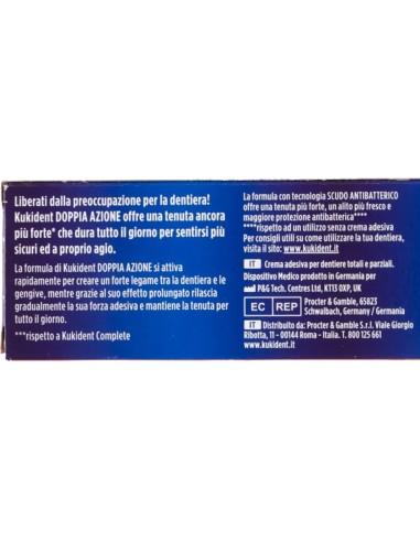 kukident plus crema adesiva - 35g - tenuta insuperabile - doppia azione: tuttocasashop.live: igiene e cura della persona