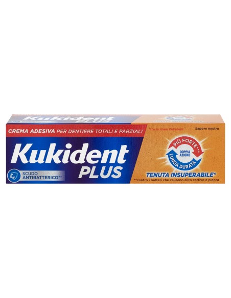 kukident plus crema adesiva - 35g - tenuta insuperabile - doppia azione: tuttocasashop.live: igiene e cura della persona