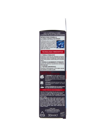 l'oreal revitalift laser retinolo puro 0.2 siero notte anti-rughe - 30ml: tuttocasashop.live: igiene e cura della persona