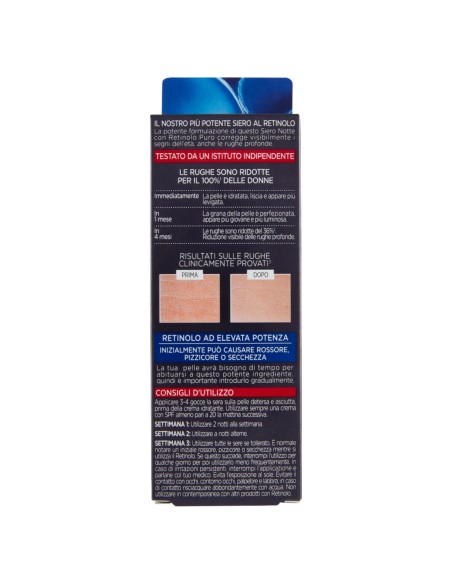 l'oreal revitalift laser retinolo puro 0.2 siero notte anti-rughe - 30ml: tuttocasashop.live: igiene e cura della persona